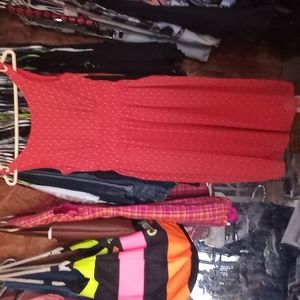 Peach sleeveless dress